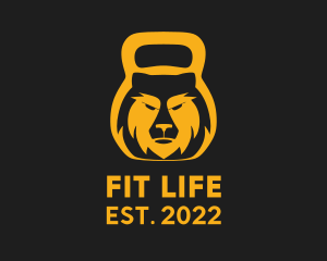 Wolf Kettlebell Fitness  logo design