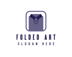 Folded Tshirt Apparel logo design