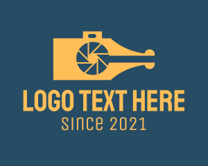 Blogging - Pen Nib Camera logo design
