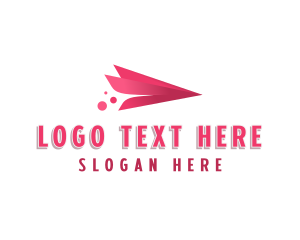 Shipment - Plane Flight Logistics logo design