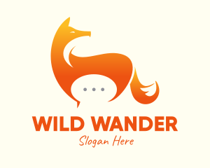 Wild Fox Messaging logo design