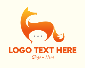 Message - Wild Fox Messaging logo design