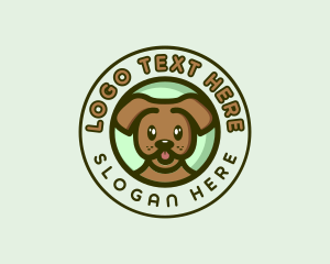 Emblem - Pet Dog Puppy logo design