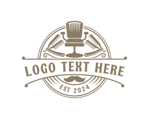 Haircut Grooming Barbershop Logo