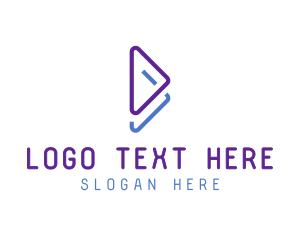 Series - Purple Play Symbol logo design