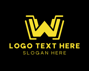 Pubg - Game Streamer Letter W logo design