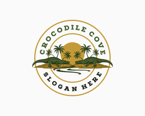 Crocodile Alligator Sanctuary logo design