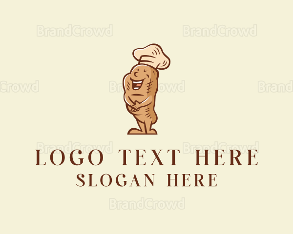 Bread Bakery Mascot Logo