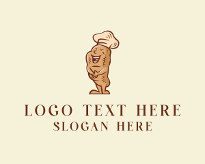 Croissant - Baker Bread Bakery logo design