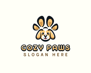 Dog Pet Paw logo design