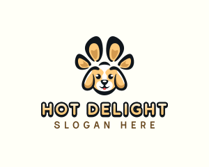 Dog Pet Paw logo design