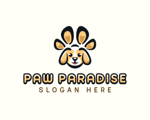 Dog Pet Paw logo design