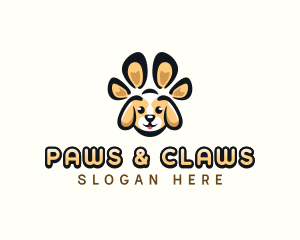 Dog Pet Paw logo design