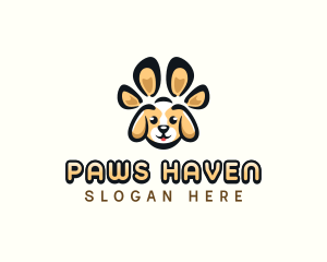 Dog Pet Paw logo design