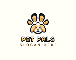 Dog Pet Paw logo design