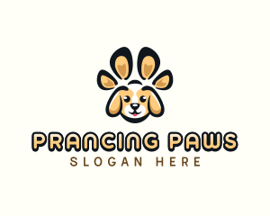 Dog Pet Paw logo design