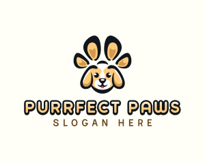 Dog Pet Paw logo design