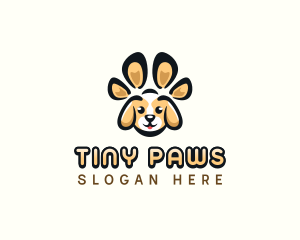 Dog Pet Paw logo design