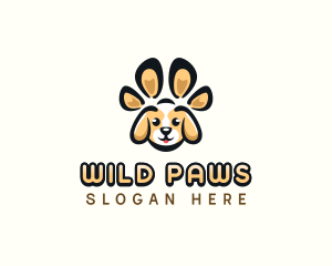 Dog Pet Paw logo design