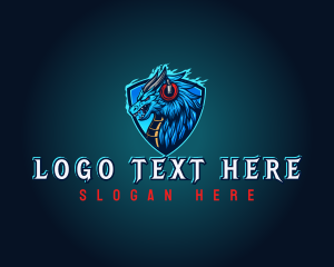 League - Dragon Shield Gamer logo design