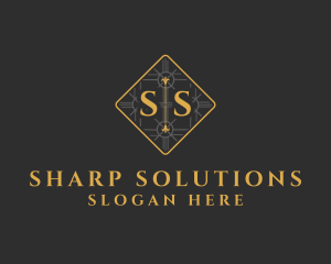 Sharp - Elegant Diamond  Pattern logo design