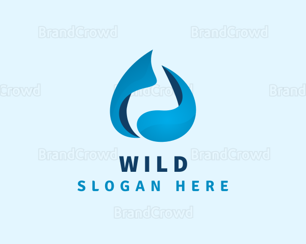 Blue Water Beverage Logo