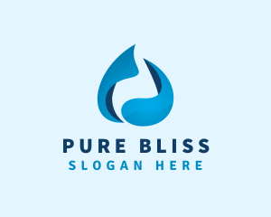 Blue Water Beverage logo design