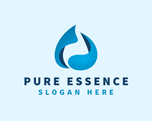 Blue Water Beverage logo design