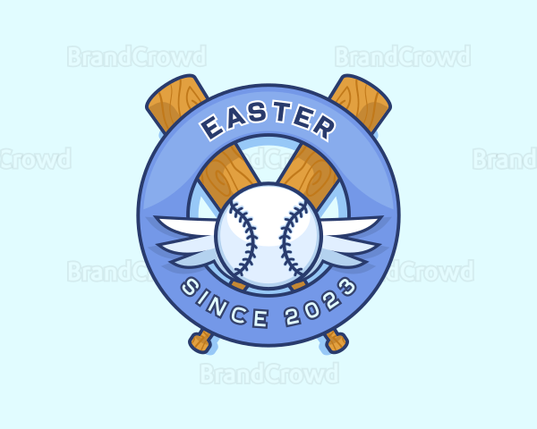 Baseball Bat Varsity Logo