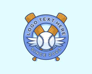Baseball - Baseball Bat Varsity logo design
