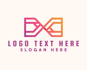 Startup - Gradient Geometric Loop logo design