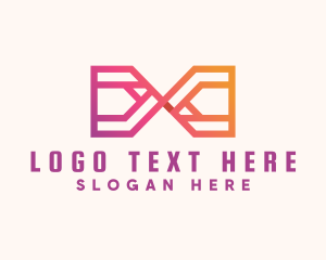 Gradient - Gradient Geometric Loop logo design