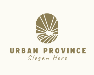 Province - Sunrise Province Hill logo design