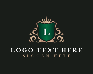 Lettermark - Royal Shield Ornamental logo design