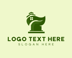 Leaf - Sustainable Home Construction logo design