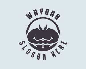 Grey - Body Muscle Trainer logo design