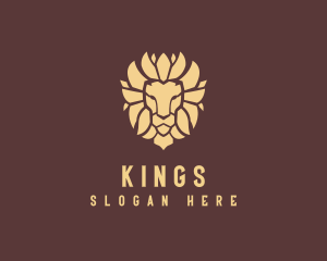 Wild King Lion logo design