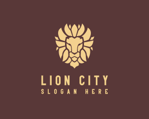 Wild King Lion logo design