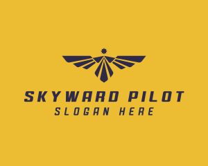 Eagle Wings Pilot Academy logo design