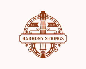 Instrument Music Guitar logo design