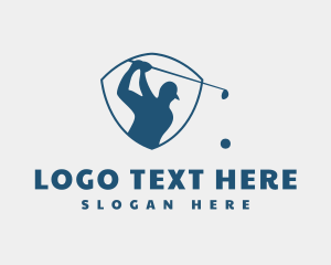 Athlete - Golf Club Shield logo design