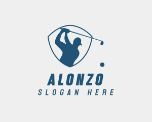 Golf Swing Shield logo design