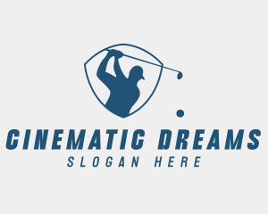 Golf Swing Shield logo design