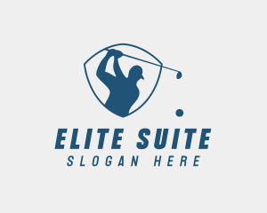 Golf Swing Shield logo design