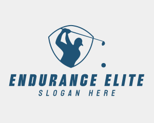 Golf Swing Shield logo design