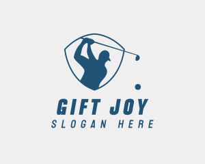 Golf Swing Shield logo design