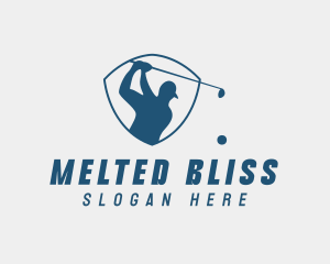 Golf Swing Shield logo design