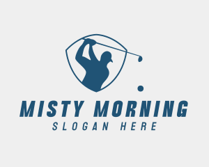 Golf Swing Shield logo design