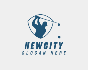 Golf Swing Shield logo design