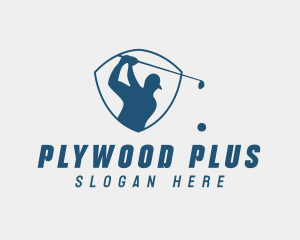 Golf Swing Shield logo design